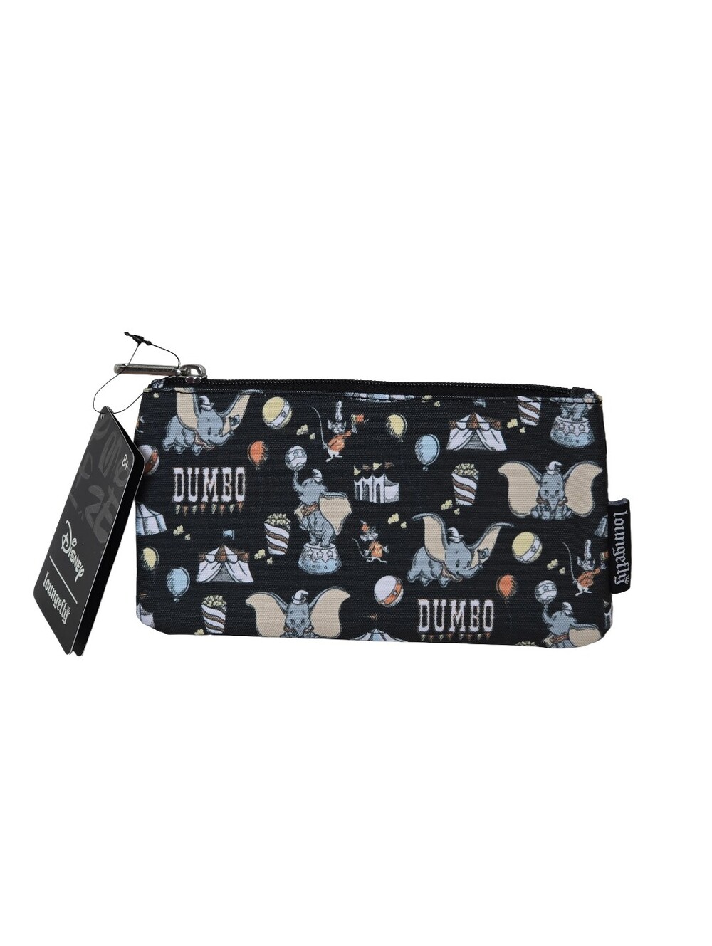 Loungefly Disney Dumbo Big Top Allover Print Nylon Pouch NWT